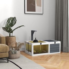 Tortoise Habitat (Option: Gray-935x550x160 mm)