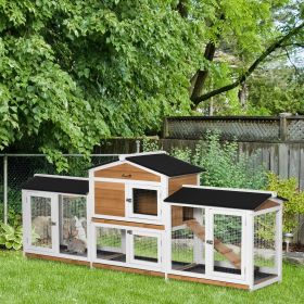 102" 1 Rabbit Hutch (Option: White-950x760x330 mm)