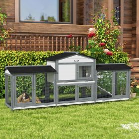 102" 1 Rabbit Hutch (Option: Light Gray-950x760x330 mm)